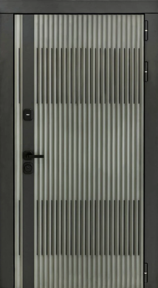 Входная дверь ДвериПРО Elfy ФЛ-609 (L-52, 10мм, белый матовый) DPRO220595 внешняя сторона