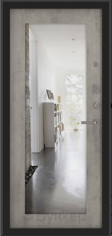 с зеркалом ФЛЗ-603 Бетон серый (светлый)